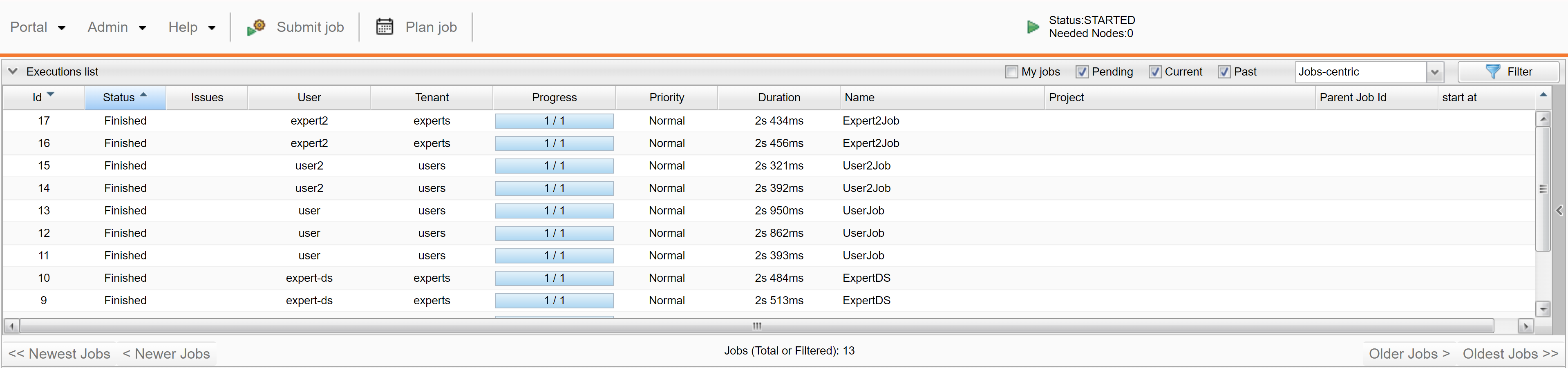 Admins Tenant View